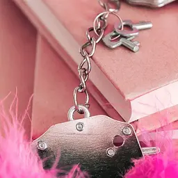 Наручники металеві Adrien Lastic Handcuffs Pink - мініатюра 2