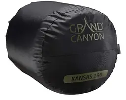 Спальний мішок Grand Canyon Kansas 190 0°C Capulet Olive Left (340019) (DAS302055) - мініатюра 6