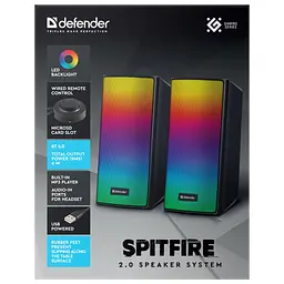 Акустична система Defender Spitfire Bluetooth Black (65047) - мініатюра 9