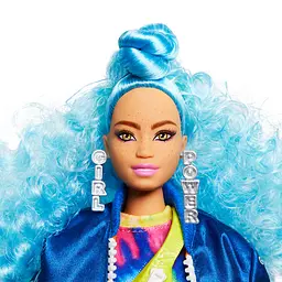 Лялька Barbie Екстра з блакитним кучерявим волоссям (GRN30) - мініатюра 7