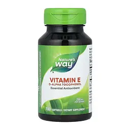 Вітамін E Vitamin E D-Alpha Tocopherol - 100 Softgels