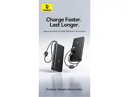 Зовнішній акумулятор (Power Bank) BASEUS Enerfill FC41 145W 25000mAh Black (E0028H, E0028H01) - мініатюра 10