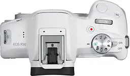 Бездзеркальний фотоапарат Canon EOS R50 Kit RF-S 18-45mm f4.5-6.3 IS STM White (5812C013) [88977] - мініатюра 7