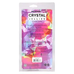 Ділдо Doc Johnson Crystal Jellies 7.5 Inch Dong Rainbow, 19.7 см - мініатюра 6