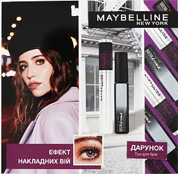 Подарунковий набір Maybelline New York: Туш для вій The Falsies Lash Lift Ultra Black, 9.6 мл + Туш для брів Brow Drama, 7.6 мл (YUA01547) - мініатюра 7