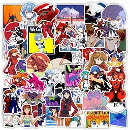 Стікерпак Євангеліон Набір наклейок GeekLand Evangelion 50 штук - мініатюра 2