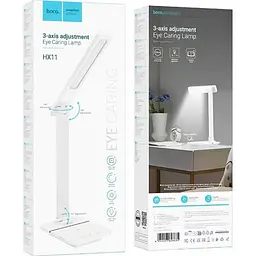 Настільна лампа Hoco HX11 Foldable Table Lamp White - мініатюра 5