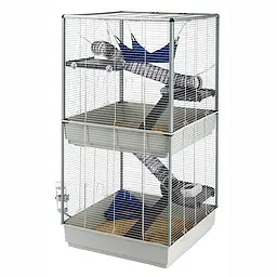 Двоповерхова клітка Ferplast Furet Tower для тхорів на колесах - мініатюра 4