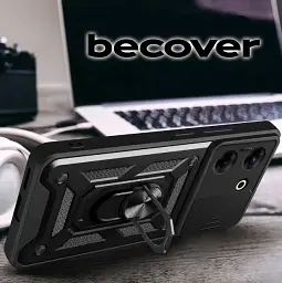 Панель BeCover Military для Tecno Camon 20 Pro (CK7n) Black (710003) - мініатюра 4