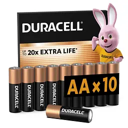 Батарейка Duracell AA лужні 10 шт. в упаковці (5002508/5006461) - мініатюра 2