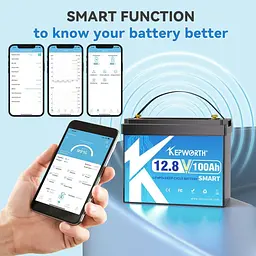 Акумулятор Kepworth LiFePO4 12V (12.8V/100Ah/1280Wh) (KW-12-100 Mini) [157177] - мініатюра 4