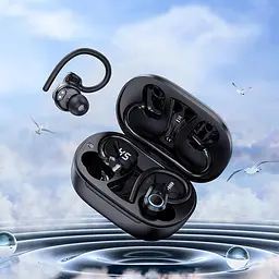 Навушники Hoco EQ8 Pure joy in-ear true бездротовий BT headset Black - мініатюра 5