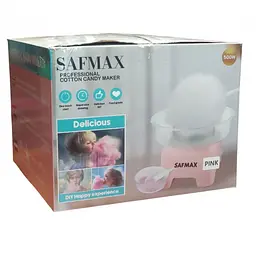 Апарат для приготування цукрової вати SAFMAX 500w від мережі Рожевий (52953) - мініатюра 8