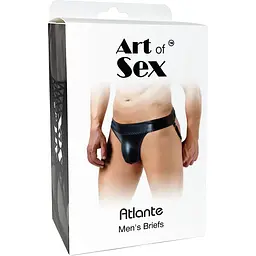Чоловічі вінілові труси Art of Sex - Atlante, колір Чорний, розмір XS-M - мініатюра 4