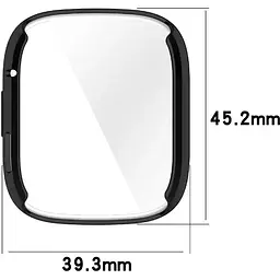 Чохол-накладка DK Silicone Face Case для Xiaomi Redmi Watch 3 (black) - мініатюра 4