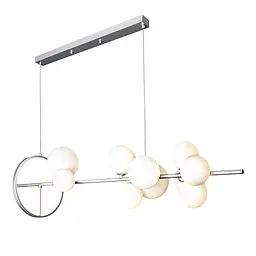 Підвісна люстра Levistella 918LP267-10 SL+WH срібло, 10 ламп G9 з LED-підсвіткою - мініатюра 4