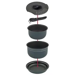 Набір посуду Bo-Camp Trekking 5 Pieces Anthracite (2300351), Сірий - мініатюра 12