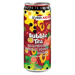 Напій безалкогольний Ever Aid Bubble Tea Grapefruit Passion Fruit Mango 330 мл