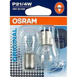 Комплект галогенових ламп OSRAM 7225-02B P21/4W 12V 21/4W BAZ15d 10X2 Blister
