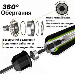 Скакалка швидкісна RDX SKIPPING ROPE STEEL COATED CABLE W1 Blue 3 м (SRF-W1U-10.3FT) - мініатюра 3
