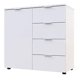Комод Doros Рон 1 1 фасад 4 шухляди Білий 80х38х81 (41516005) - мініатюра 6