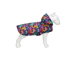 Дощовик для тварин WAUDOG Clothes Накидка з капюшоном Зубасті монстри S (356-4048)