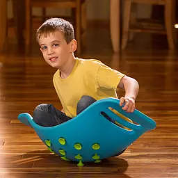 Гойдалка-балансир Fat Brain Toys Teeter Popper з присосками блакитний (F0951ML) - мініатюра 4