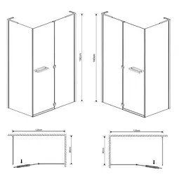 Душова кабіна Eger Megerka 120x80 (без піддону) 599-330TR/1L - мініатюра 11