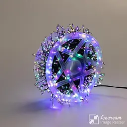Гірлянда-нитка Роса Хвойна лапа 400 LED 30 метрів, мультиколор - мініатюра 8