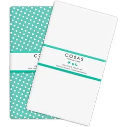 Набір простирадл полуторне Cosas MINT DOTS 155х240 см (SetSheet_DropMint_White_155х240)