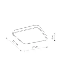 Світильник стельовий Nowodvorski 10989 Agnes Square LED Pro 1x16W 3000K 1400Lm IP44 білий - мініатюра 6