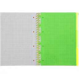 Зошит на пружині Buromax Neon А4 (210x297) 120 аркушів 3 PVC жовтий (BM.24349911-08) - мініатюра 5