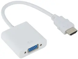 Адаптер STLab HDMI male – VGA F емулятор монітора, без дод. кабелів, білий (U-990 Pro BTC білий)