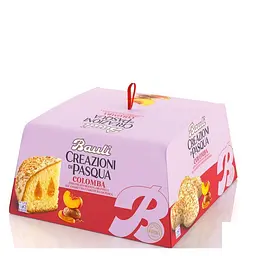 Панеттоне Bauli Creazioni di Pasqua Colomba Cioccolato Bianco Granella all'Amaretto e Farcitura di Pesca 750 г