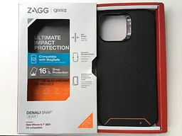 Оригинальный противоударный чехол для iPhone 13 Pro Max Gear4 Denali MagSafe Black 702008217 - миниатюра 8