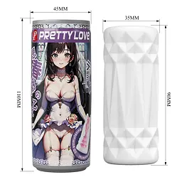 Мастурбатор Pretty Love Pop-Top Can Masturbator Purple - мініатюра 4