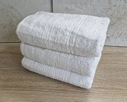 Набір турецьких махрових рушників Cestepe 50х90 3 штуки + 70х140 3 штуки Bamboo Sarev White - мініатюра 4