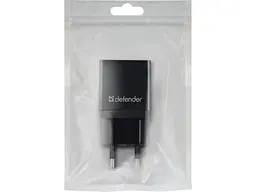 Мережевий зарядний пристрій Defender EPA-10 Black (83572) - мініатюра 3