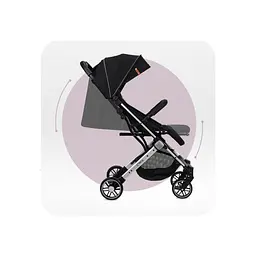 Коляска прогулянкова MoMi Estelle Light Black-Silver (WOSP00051) - мініатюра 14