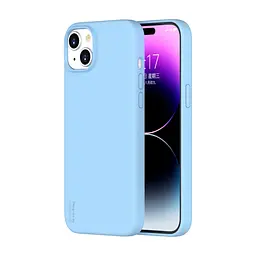 Рідкий силіконовий чохол Vokamo для iPhone 15 із магнітом Blue - мініатюра 2