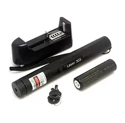 Лазерна указка Voltronic Laser 303Gn з лазером зеленого кольору, акумулятор - мініатюра 3