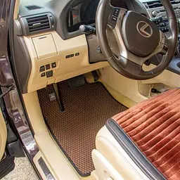 Килимки в салон EVA для Lexus RX 350 2009-2015 з підп'ятником Коричневі 5 шт - мініатюра 3