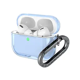Чохол для навушників Apple AirPods Pro 3, синій, Air, термополіуретан (TPU), протиударний, захист від подряпин, пилу і ударів, футляр з карабіном для кріплення, точні вирізи для доступу до роз"ємів, ArmorStandart (ARM88304) - мініатюра 2