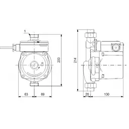 Циркуляційний насос Grundfos UPA 15-120 (99553575) - мініатюра 3