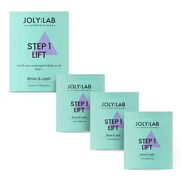 Набір засобів для ламінування брів та вій Step 1 Joly:Lab 3 шт х 2 мл