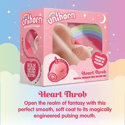 Вібратор-єдиноріжка Unihorn - Heart Throb, з пульсацією - мініатюра 6