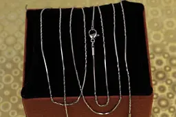 Цепь Xuping Jewelry жгут с перекрутом 60 см 1 мм серебристая