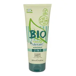 Лубрикант Hot Bio 2 in 1 massage і масажний гель, 200 мл