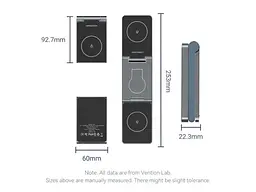 Бездротовий зарядний пристрій Vention 3-in-1 15 W Gray (FGFH0) - мініатюра 2