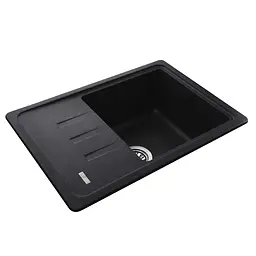 Гранітна мийка Globus Lux MONO графіт 620х435мм-А0001 - мініатюра 2